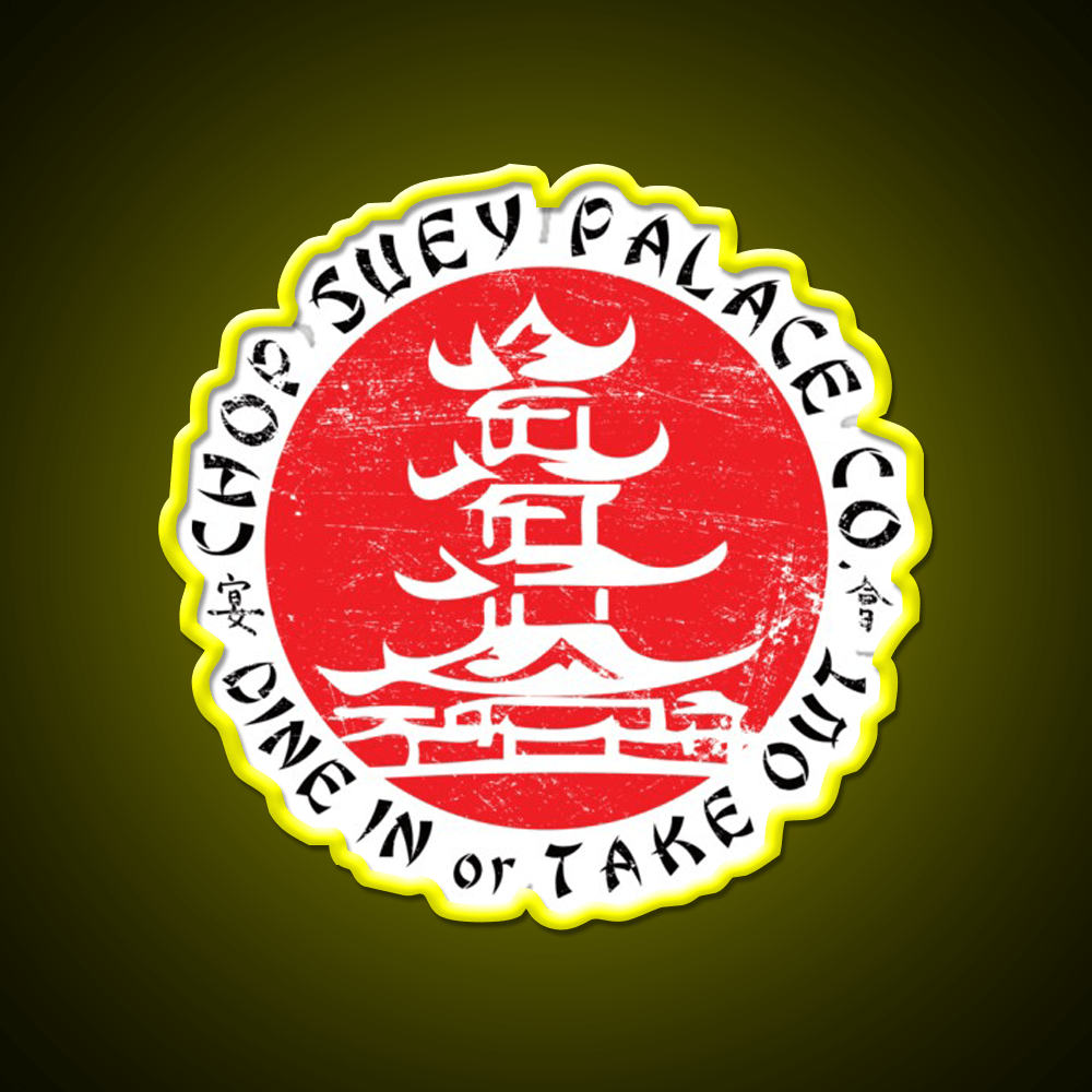 Chop Suey Palace Led Neon Sign Chinese Food Rgb Color - Shineneon