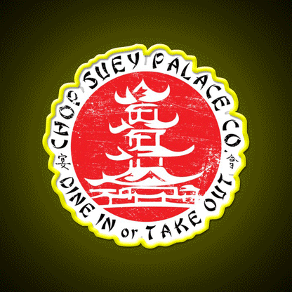 Chop Suey Palace Led Neon Sign Chinese Food Rgb Color
