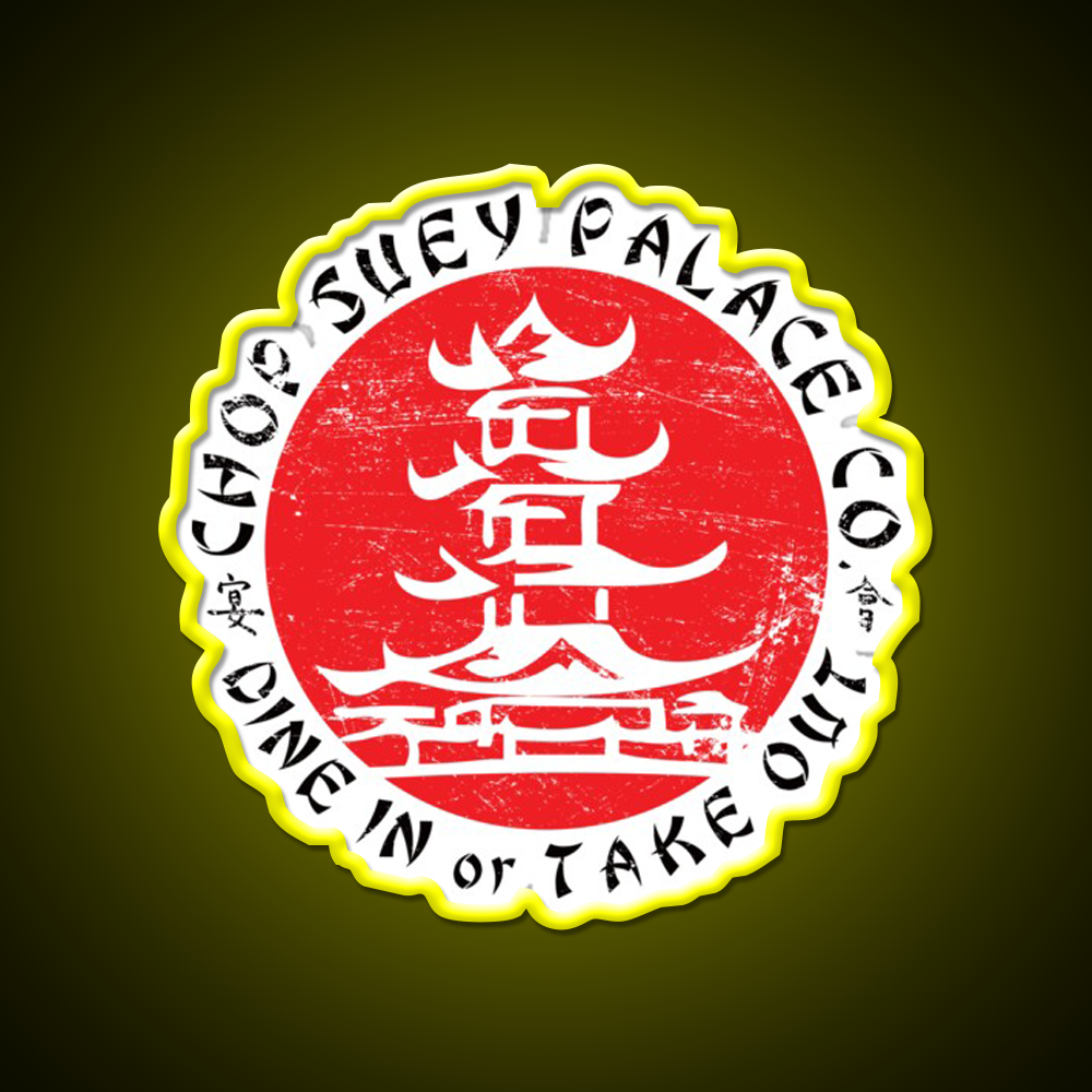 Chop Suey Palace Led Neon Sign Chinese Food Rgb Color