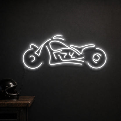 Chopper Motorcycle Side Profile LED Neon Sign - Shineneon