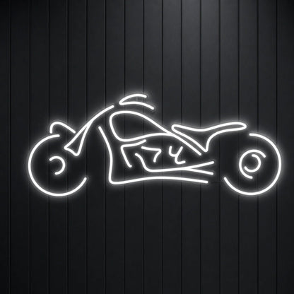 Chopper Motorcycle Side Profile LED Neon Sign Home Bar Wall Decoration - Shineneon