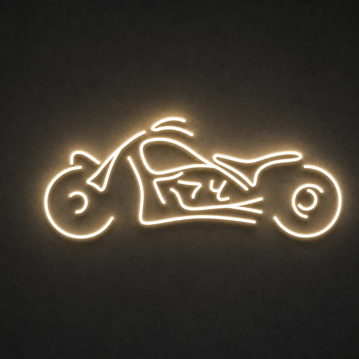 Chopper Motorcycle Side Profile LED Neon Sign Man Cave Neon Sign main product image