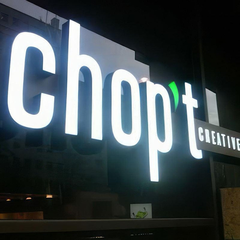 Chopt 3D Frontlit Letters Metal Led Sign