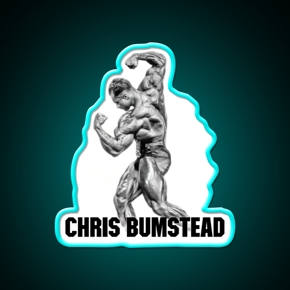 Chris Bumstead Cbum Arnold Pose Gym Fitness Led Neon Sign Rgb Color