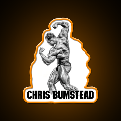Chris Bumstead Cbum Arnold Pose Gym Fitness Led Neon Sign Rgb Color - LED neon sign view 6