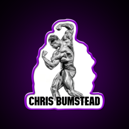 Chris Bumstead Cbum Arnold Pose Gym Fitness Led Neon Sign Rgb Color - LED neon sign view 9
