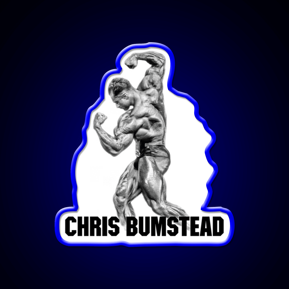 Chris Bumstead Cbum Arnold Pose Gym Fitness Led Neon Sign Rgb Color - Shineneon