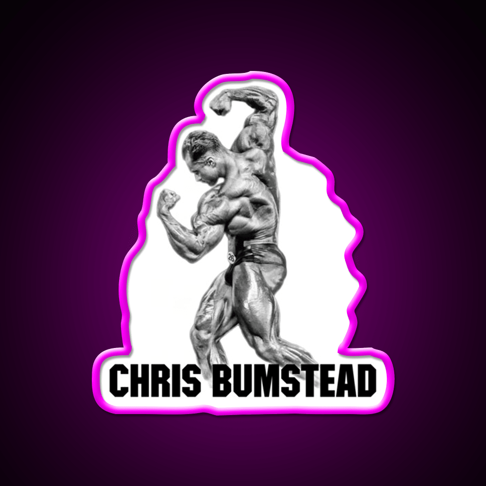 Chris Bumstead Cbum Arnold Pose Gym Fitness Led Neon Sign Rgb Color - Shineneon