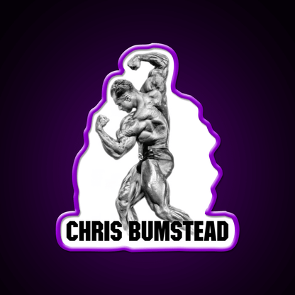 Chris Bumstead Cbum Arnold Pose Gym Fitness Led Neon Sign Rgb Color - Shineneon