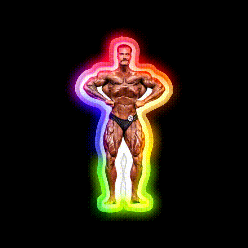 Chris Bumstead Cbum Gym Motivation Gym Fitness Led Neon Sign Rgb Color
