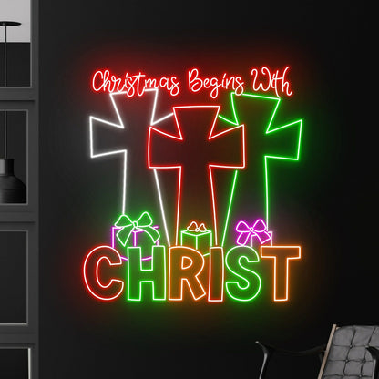 Christ Led Neon Sign For Homes Stores And Church Events | Shineneon
