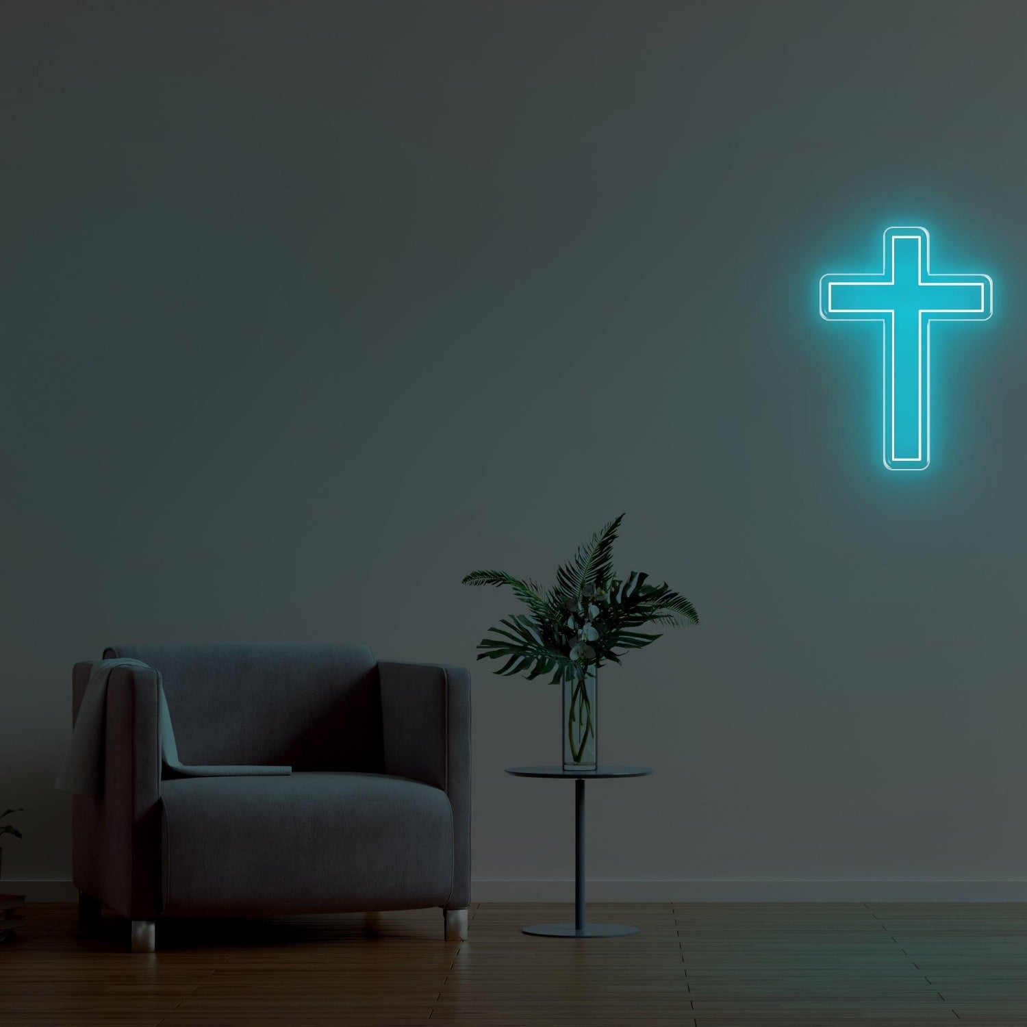 Christianity Yellow Cross Led Neon Sign For Home Decor | Shineneon