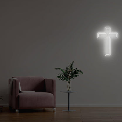 Christianity Yellow Cross Led Neon Sign For Home Decor | Shineneon