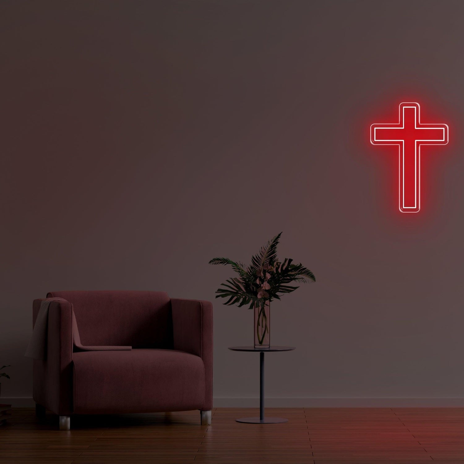 Christianity Yellow Cross Led Neon Sign For Home Decor | Shineneon
