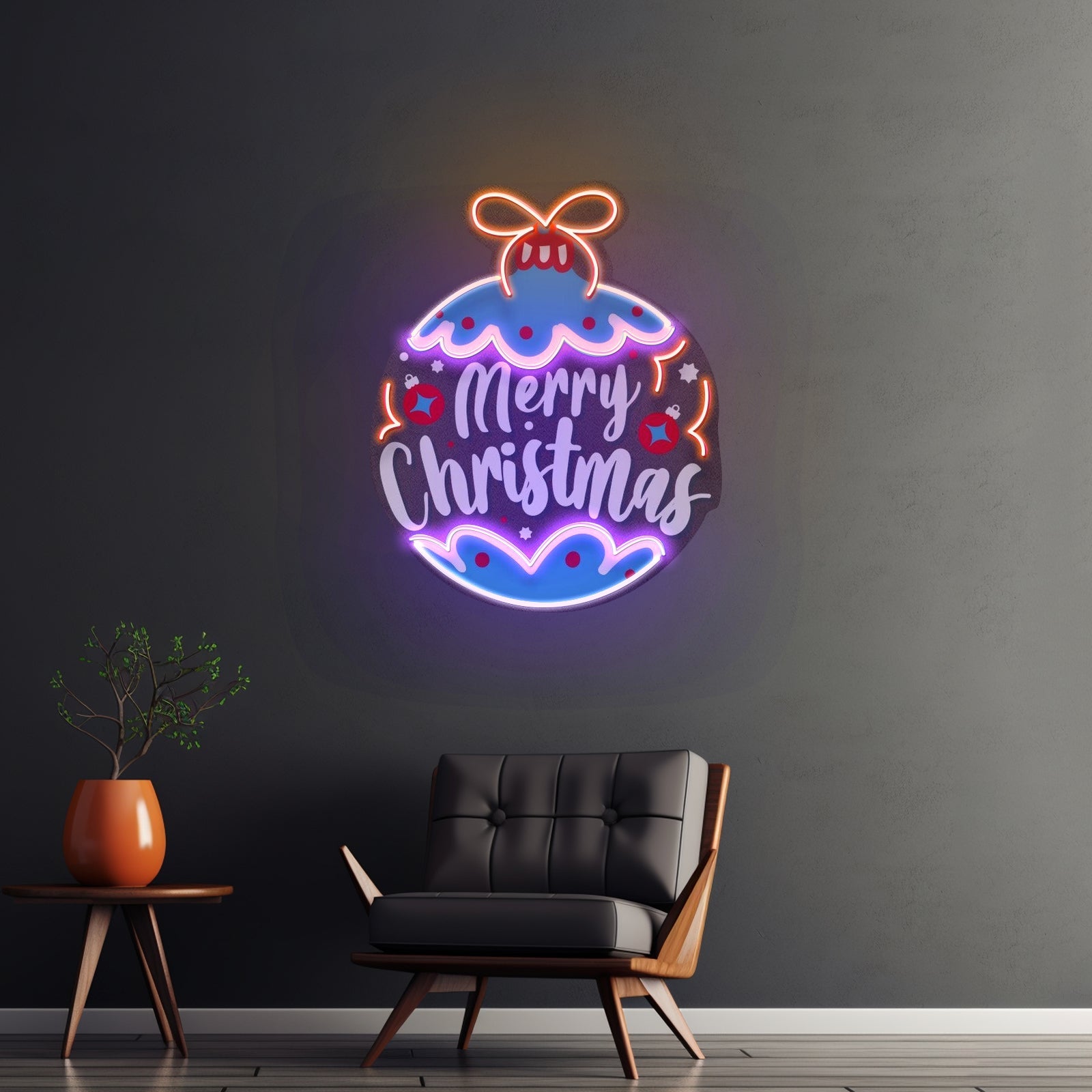 Christmas Bauble Art Neon Sign For Sale - Shineneon