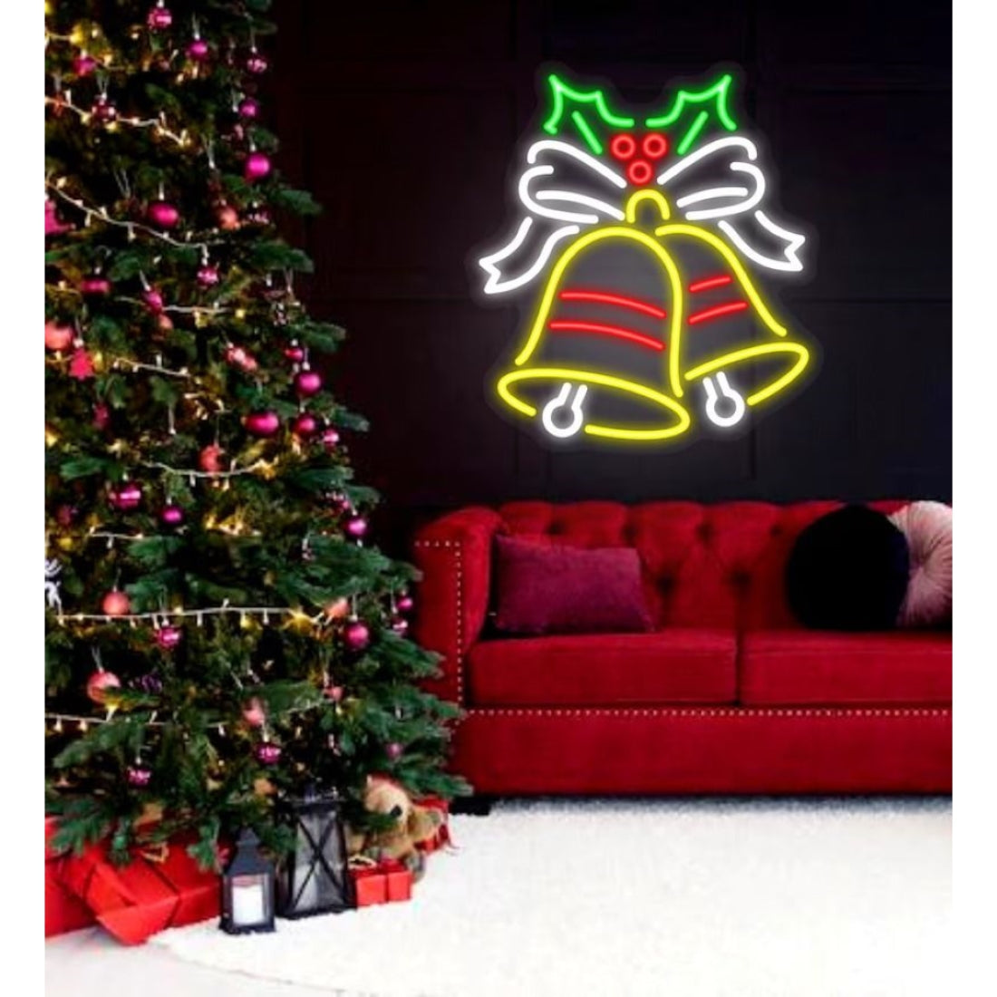 Christmas Bells Led Sign Business Neon Sign