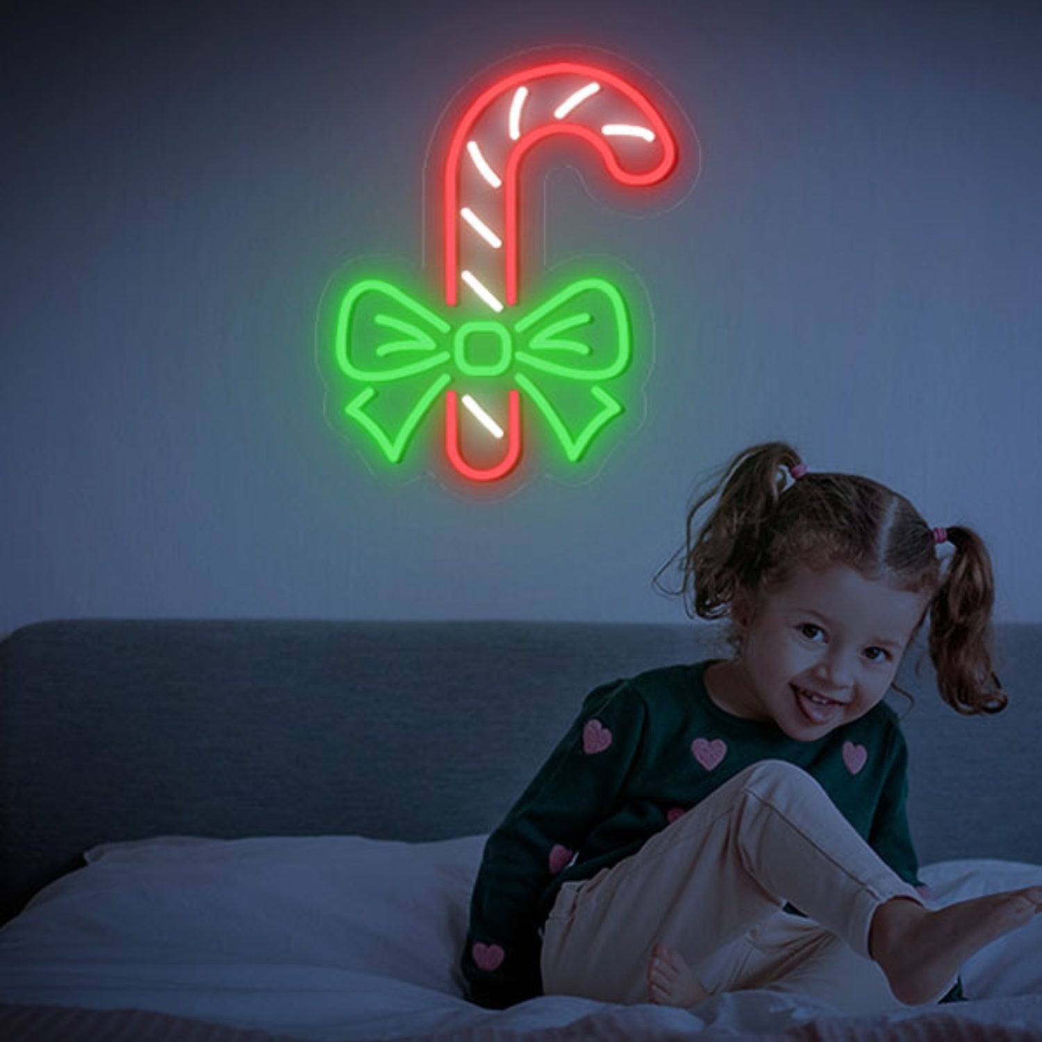 Christmas Candy Cane Neon Sign Wall Art Decor | Shineneon