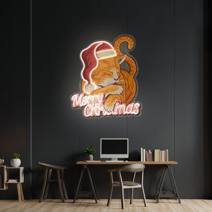 Christmas Cat Led Neon Sign Light Custom Led Signs - Shineneon