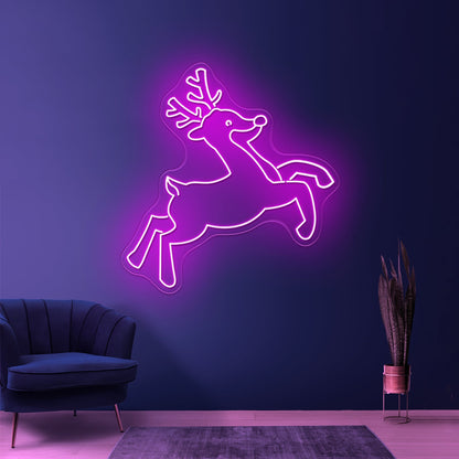 Christmas Deer Led Neon Sign - Shineneon