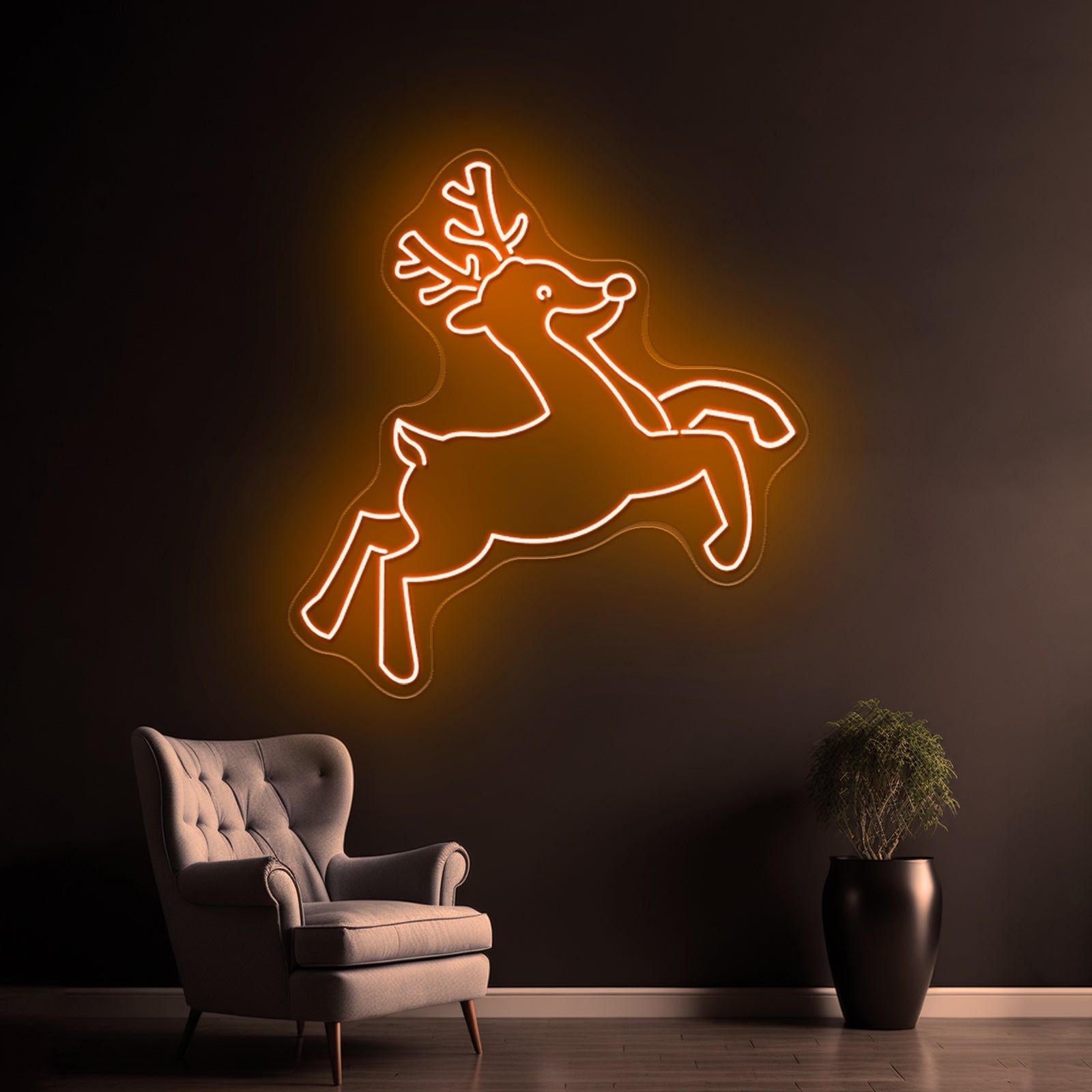 Christmas Deer Led Neon Sign - Shineneon
