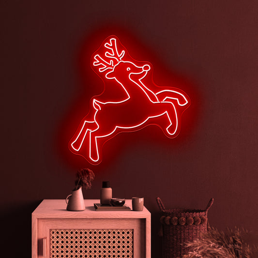 Christmas Deer Led Neon Sign