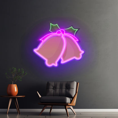 Christmas Gift Basket Neon Artwork For Sale