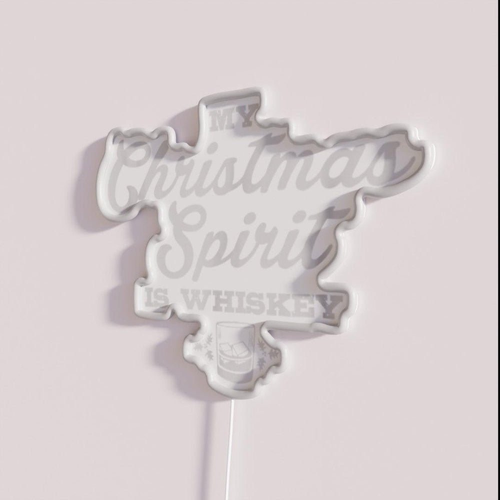 Christmas Drinking Whiskey Liquor Drinker Saying Rgb Led Neon Sign - Shineneon