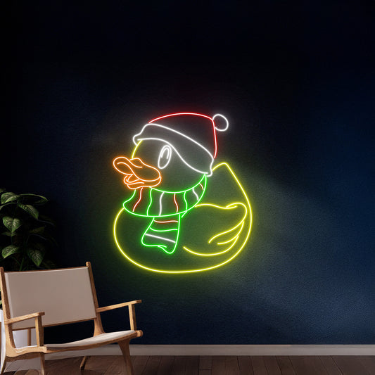 Christmas Duck Neon Light