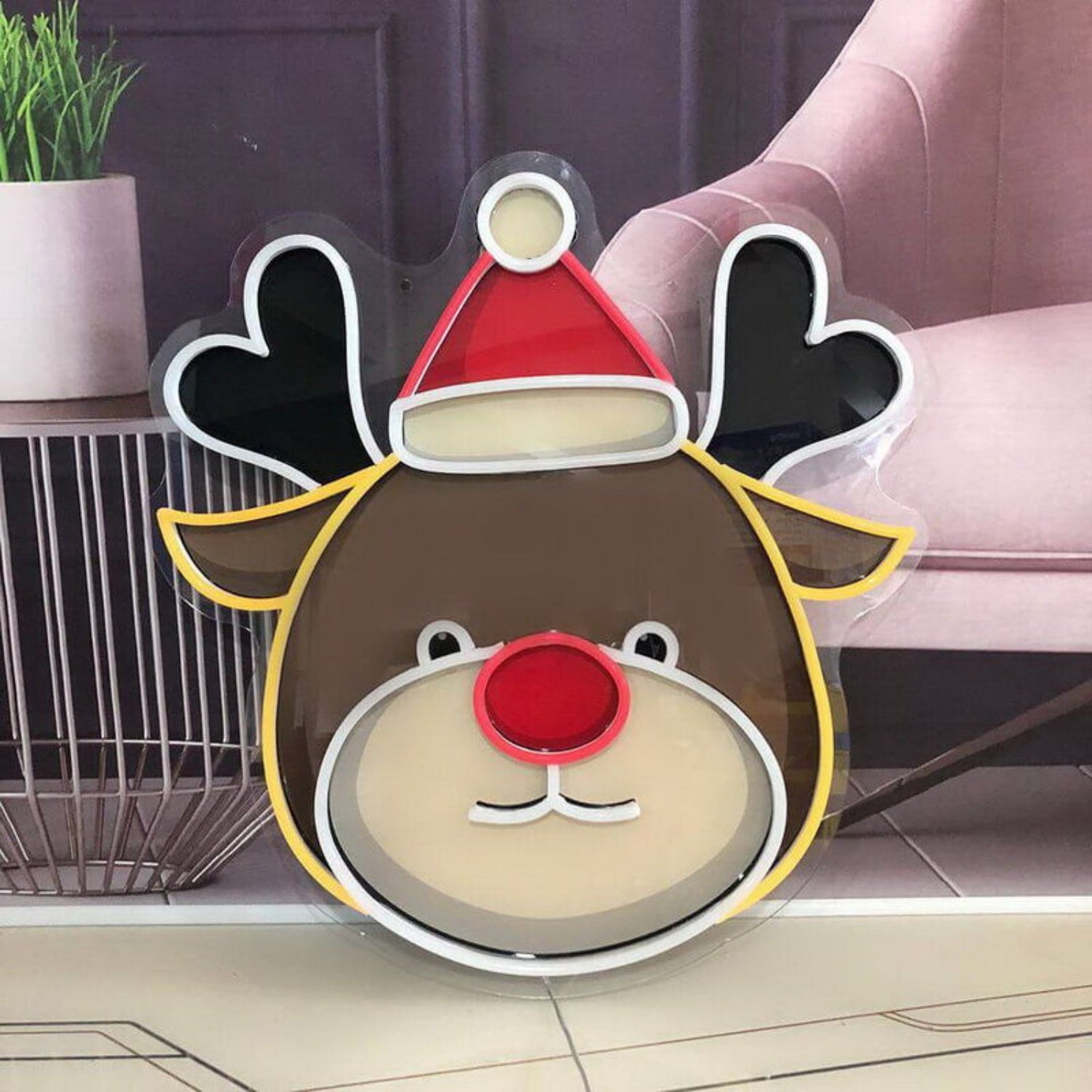 Christmas Elk Neon Sign For Festive Holiday Decor | Shineneon