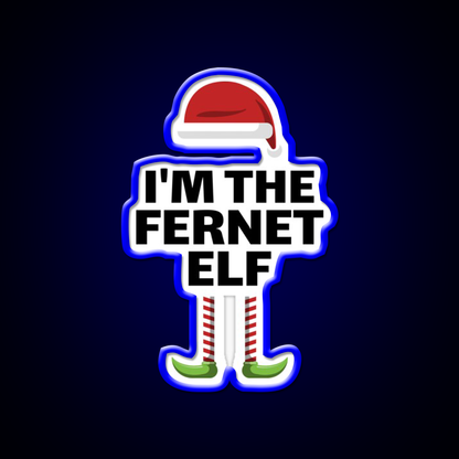 Christmas Fernet Elf Matching Group Cocktail Bar Decor Led Neon Sign Rgb Color - LED neon sign view 5