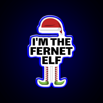Christmas Fernet Elf Matching Group Cocktail Bar Decor Led Neon Sign Rgb Color - Shineneon