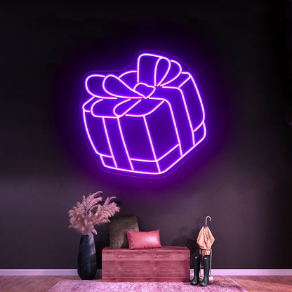 Christmas House Neon Artwork For Sale