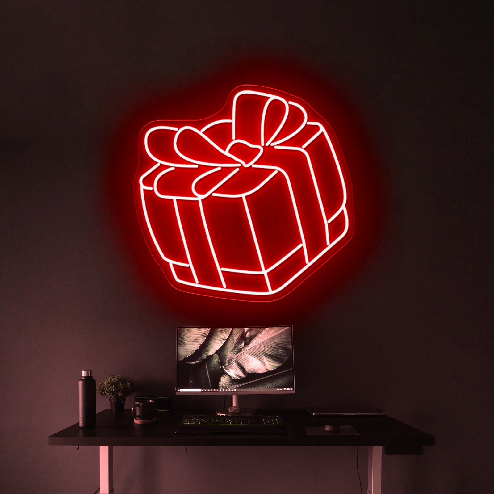 Christmas House Neon Artwork For Sale