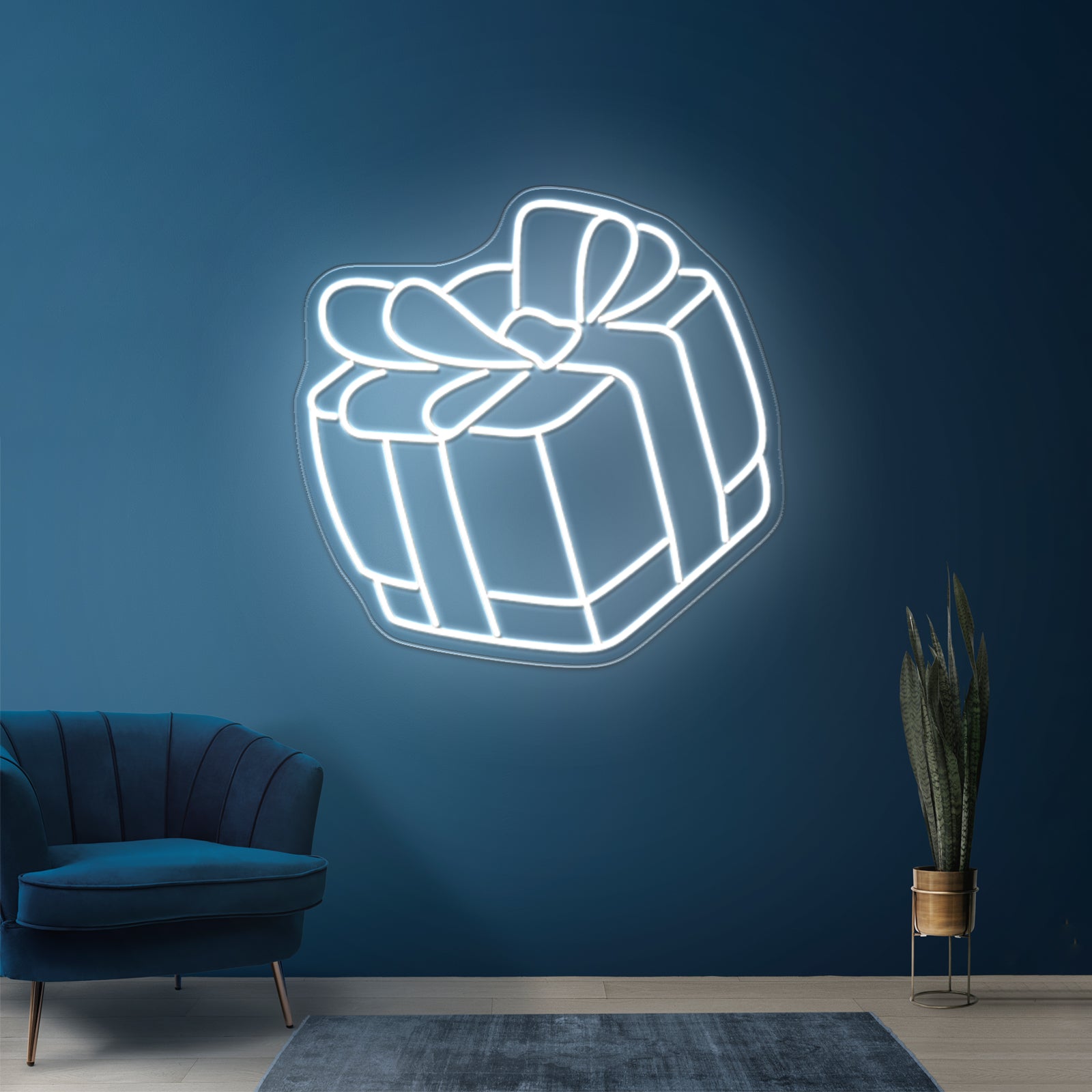 Christmas House Neon Artwork For Sale