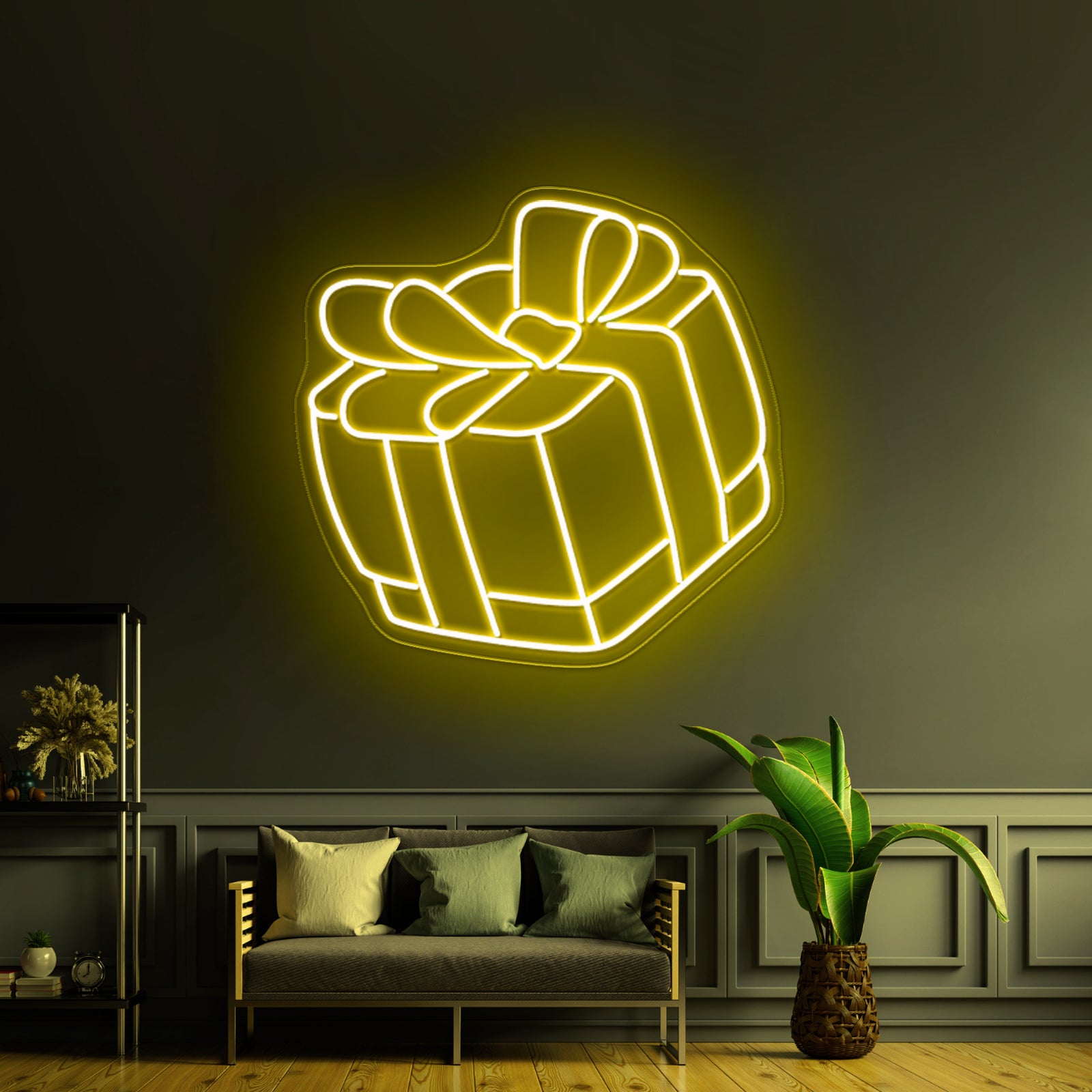 Christmas House Neon Artwork For Sale