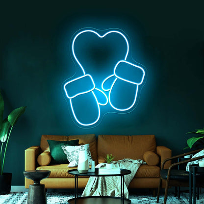 Christmas Gloves Led Purple Neon Sign - Shineneon