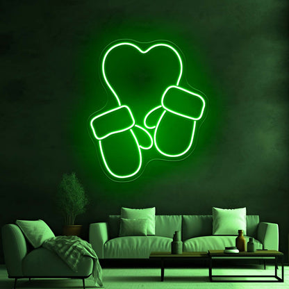 Christmas Gloves Led Purple Neon Sign - Shineneon