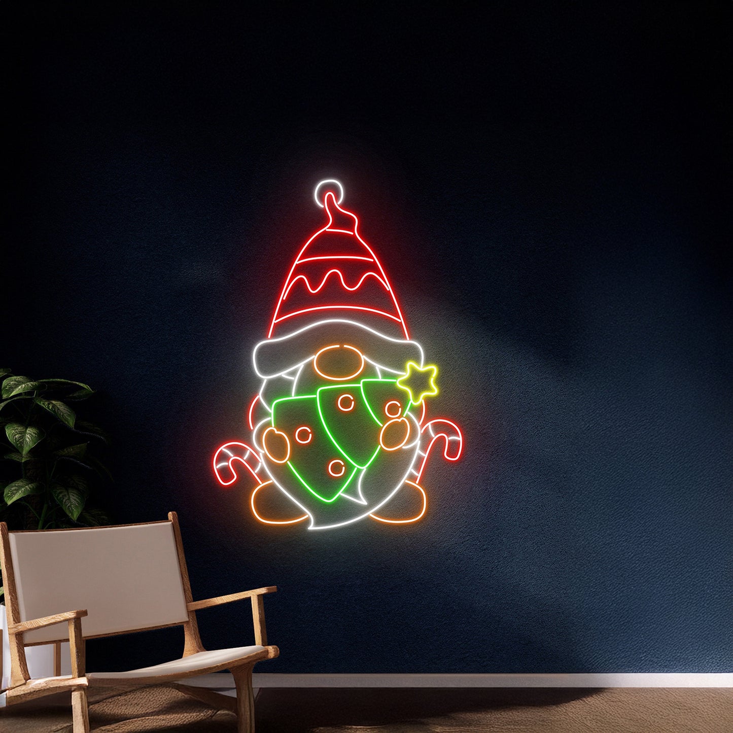 Christmas Gnome Neon Sign