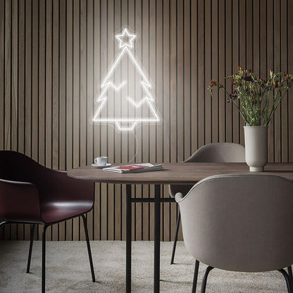 Christmas Green Tree With Star Christmas Neon Sign | Shineneon