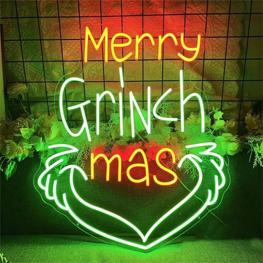 Christmas Grinch Led Sign Business Neon Sign