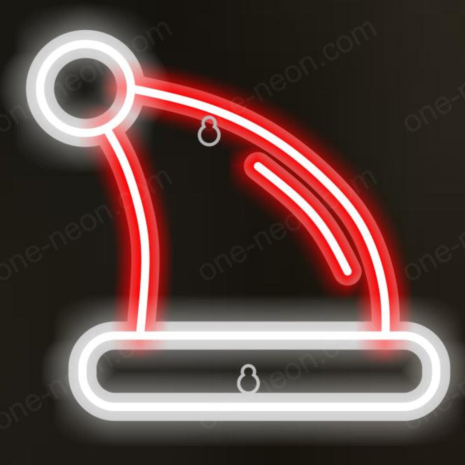 Christmas Hats Red-White Led Neon Sign For Holiday Decor | Shineneon
