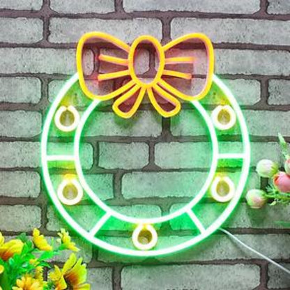 Christmas Holly Red And Green Led Neon Sign For Tabletop Christmas Decor | Shineneon