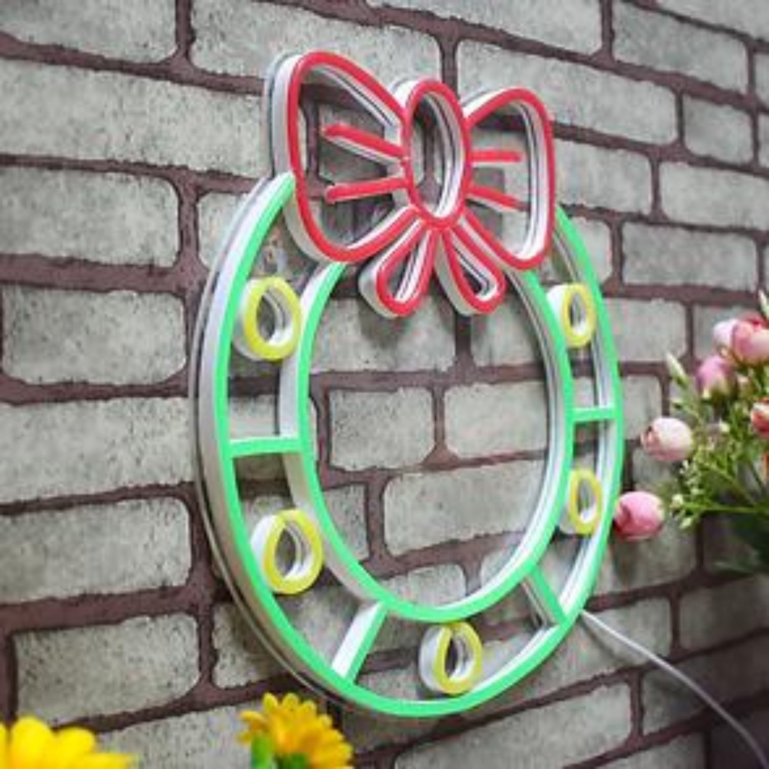 Christmas Holly Red And Green Led Neon Sign For Tabletop Christmas Decor | Shineneon