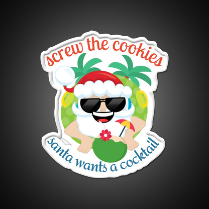 Christmas In July Santa Cocktail Bar Decor Led Neon Sign Rgb Color - LED neon sign view 11