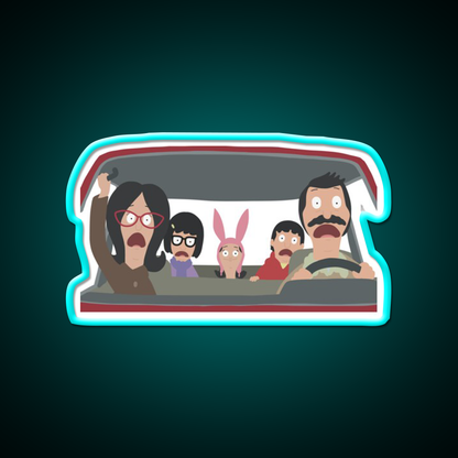 Christmas In The Car Fast Food Led Neon Sign For Burger Place Rgb Color