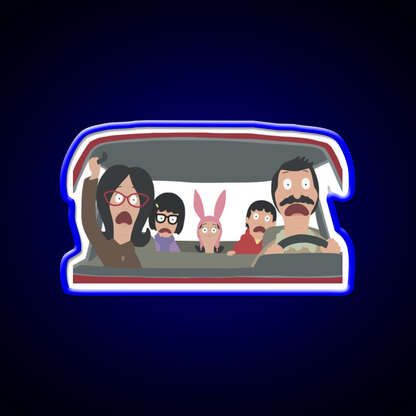 Christmas In The Car Fast Food Led Neon Sign For Burger Place Rgb Color