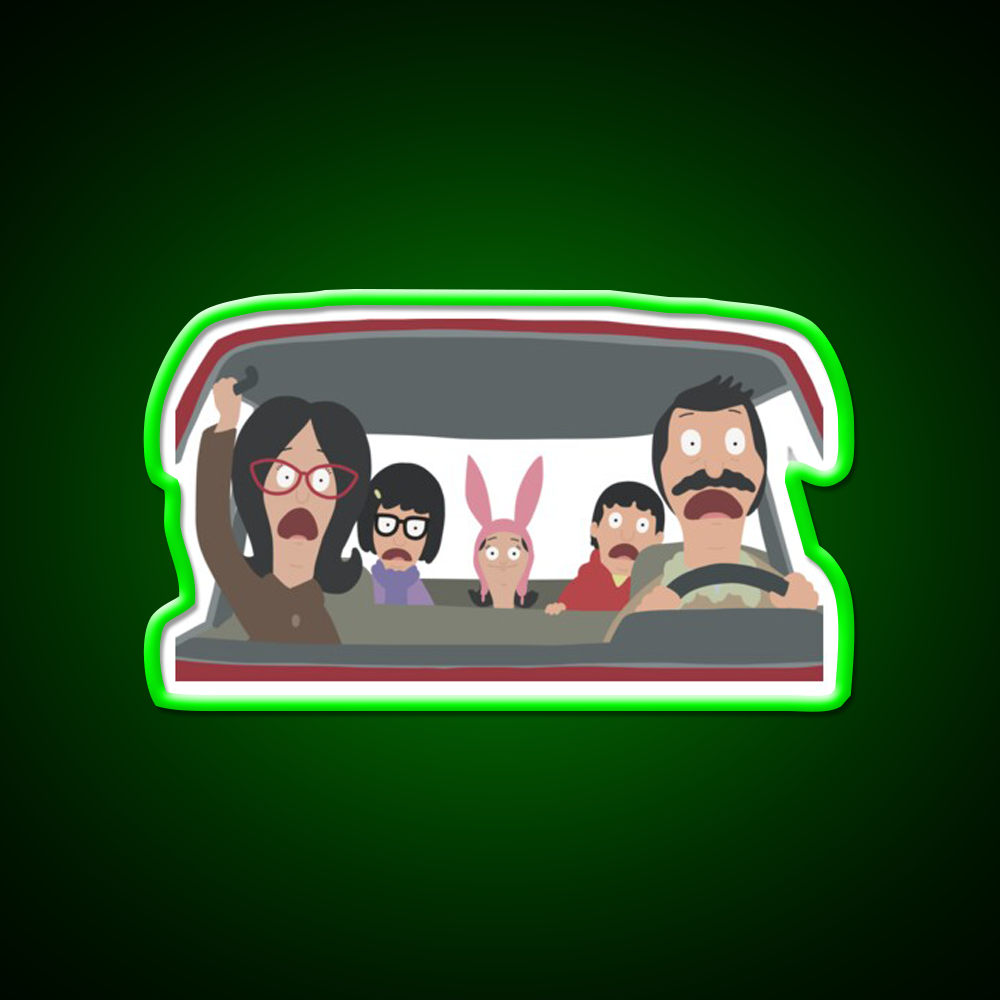 Christmas In The Car Fast Food Led Neon Sign For Burger Place Rgb Color