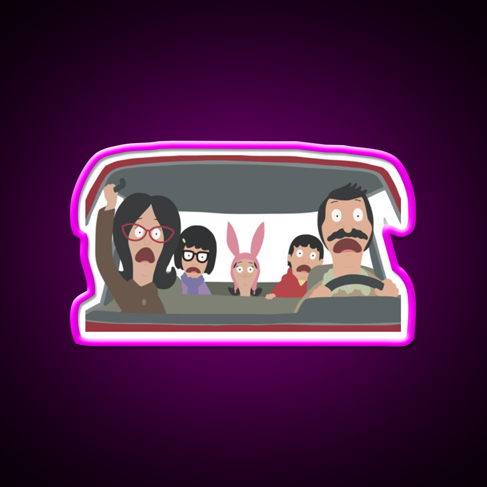 Christmas In The Car Fast Food Led Neon Sign For Burger Place Rgb Color