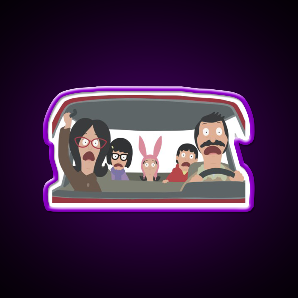 Christmas In The Car Fast Food Led Neon Sign For Burger Place Rgb Color