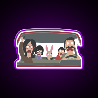 Christmas In The Car Fast Food Led Neon Sign For Burger Place Rgb Color